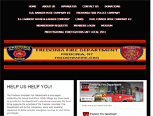 Tablet Screenshot of fredoniafire.org